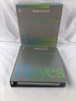 1983 Hayes Smartcom Ii For Ibm Personal Computer Slipcase,  Vtg Computing