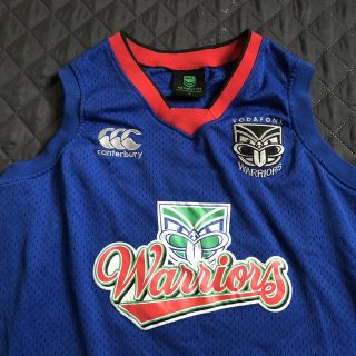 Vintage Canterbury Vodafone Warriors Rugby Jersey Basketball Style Rare Mens L