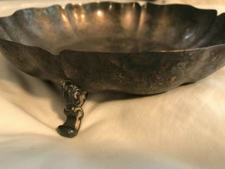 Vintage Wm A Rogers By Oneida Ltd Silversmiths Silver Plate Footed Bowl 6 3/4 "