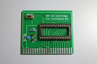 16k X 2,  256kbit.  Cartridge For Commodore 64/128,  Make Your Own Cartridge,  Diy.