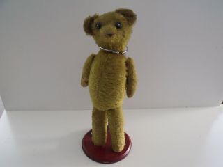 Vtg Yellow Mohair Jointed Teddy Bear