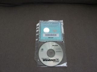 Vintage Windows 95 Companion Disc With Certificate Of Authenticity