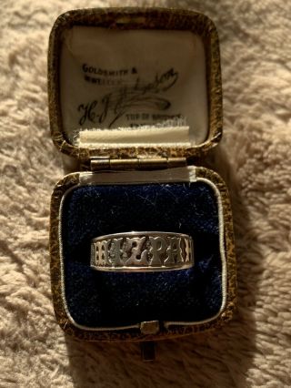 Antique Victorian Silver Mizpah Ring
