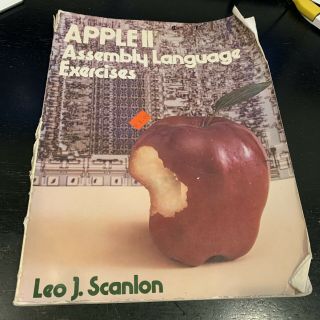 Assembly Language Exercises Apple Ii Iie 2 Vintage Computer Book Leo Scanlon