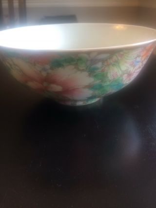 Qing Ching Dynasty Guangxu Kuang - Su Famille Rose Footed Bowl 1875 - 1908