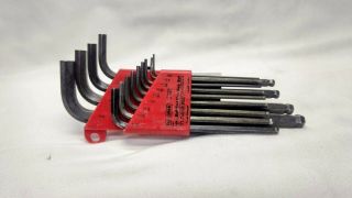 Vintage Craftsman 13 Pc.  Long Arm Ball Hex Key Set,  Made In The Usa (1)
