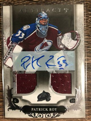 Patrick Roy 2018 - 19 Artifacts Silver Jersey Auto Sp 01/15 C 