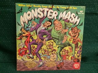 " Monster Mash " Vintage Vinyl Record " Peter Pan " Album Rare/nice