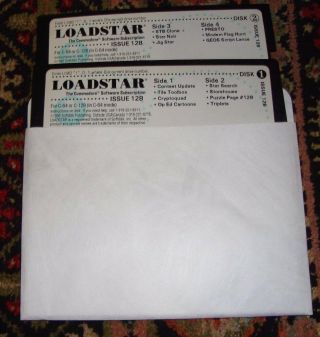 Loadstar The Commodore Software Subscription - Issue 128 - Disks 1 & 2 - 1995