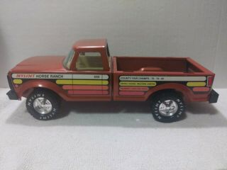 Vintage Nylint Pressed Metal Horse Ranch Pickup Truck 1978 - 79 Ford F150