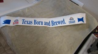 Vintage Lone Star Beer Texas Born And Brewed Bumper Sticker 1996 W/ Armadillo