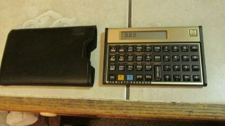 Vintage Hp 12c - Financial Calculator,  Case,  Batteries
