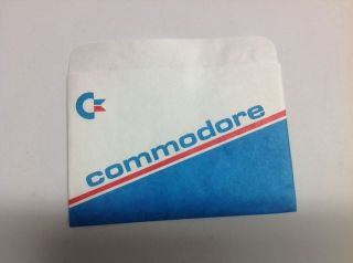 Commodore Computer Software Tyvek 5 1/4 Diskette Jacket Sleeve 64 Vic