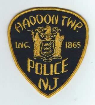 Vintage Haddon Twp. ,  Jersey Police (embroidered On Wool/felt) Patch
