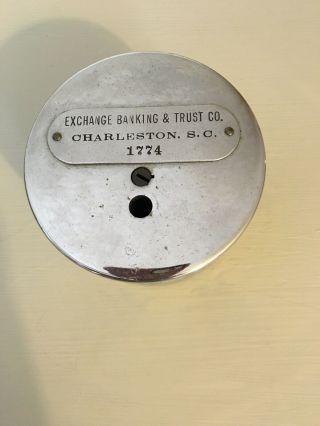 Vintage Exchange Banking & Trust Co Charleston Sc Metal Coin Bank