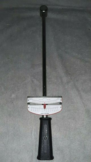 Vintage Craftsman Sears Newton Meter 1/2 " Torque Wrench Model 944642 Wf X Usa