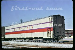 Slide - Auto - Train At 4 Express Box At Sanford Fl 1973