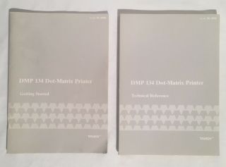 Vintage Tandy Dmp 134 Dot Matrix Printer Manuals Getting Started & Technical Ref