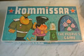 Vintage 1966 Cold War - Anti - Soviet Union - Board Game - Kommissar - Complete