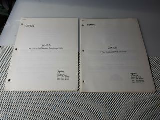 1992 Sydex 22disk Cp/m To Dos Utility & 1990 22nice Cp/m Emulator 2 Manuals Only