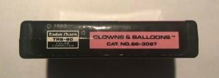 Radio Shack TRS - 80 Color Computer Clowns & Balloons - Tandy cartridge 26 - 3087 2