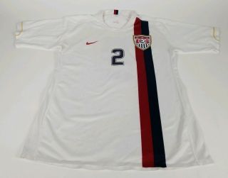 Rare Vtg Nike 2006 Jersey 2 Usa World Cup Soccer Jersey Size L White