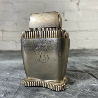 Vintage Zippo Lady Bradford Table Top Lighter Engraved B
