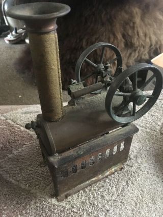 Antique Vintage Upright Vertical Live Steam Engine - - 8 " - - Missing Burner
