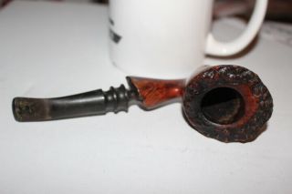 Antique Vintage Soren Hand Carved Denmark Wood Estate Tobacco Pipe 3 3