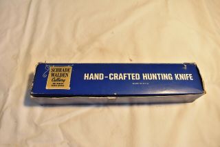 Vintage Schrade Walden Cutlery Hand Crafted Hunting Knife;137: w/ Box & Sheath 2