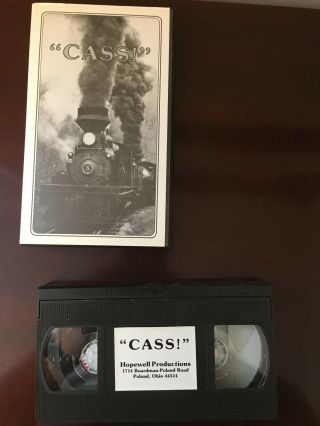 Vhs Tape Railway History - Hopewell Productions " Cass " Rare Oop