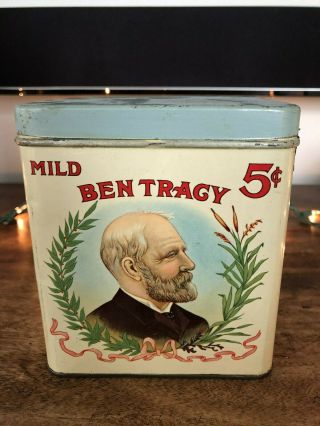 Vintage Rare Cigar Tobacco Advertising Tin Canister – Ben Tracy