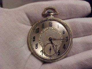 12s,  17j,  Illinois Pocket Watch,  Grade 405,  Model 3,  18k Gold Filled 25 Year Cas