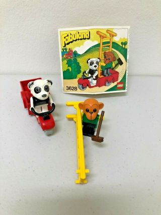 1981 Lego Fabuland Set 3628 Vintage Lego 100 Complete Perry Panda Chester Chimp