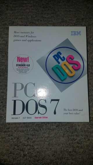 Ibm Pc Dos 7 Boxed Set Including 3.  5 Inch Floppies