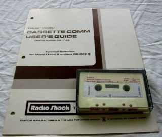 Trs - 80 Cassette Communications Terminal Software Rare