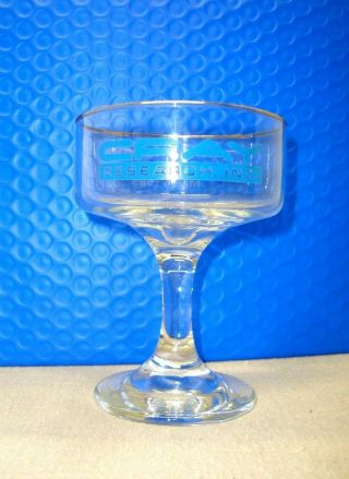 Vintage Cray Research Glass Celebrating 100 Yrs.  1985