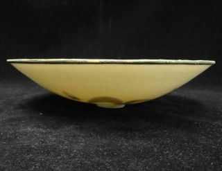 Very Rare Large Old Chinese White Glaze Gilt Hand Painting Porcelain Bowl 2