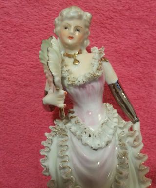 Vintage Porcelain Woman Figurine