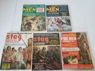 Vintage Stag For Men Only Magazines 1960s Vintage Adult