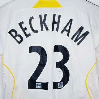 Vintage Adidas Mls La Galaxy David Beckham 23 Long Sleeve Jersey Size M