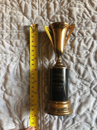 7” Vintage 1955 Brass Trophy Loving Cup From Trophy - Craft Co Los Angeles