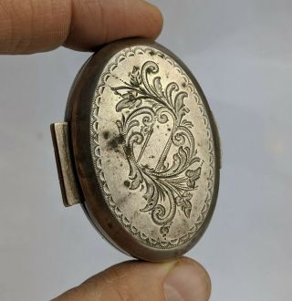 Antique Dutch Solid Silver Snuff Box Of Fine Quality - Vacant Cartouche C19th