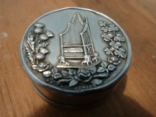 Antique Solid Silver Snuff Box Hallmarked Birmingham 1910 One For The Collector.