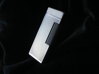 Vintage Dunhill Silver Plated Rollagas " Barley " Lighter -
