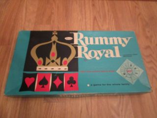 Vintage Whitman Rummy Royal Table Size Plastic Game Sheet - No 4713