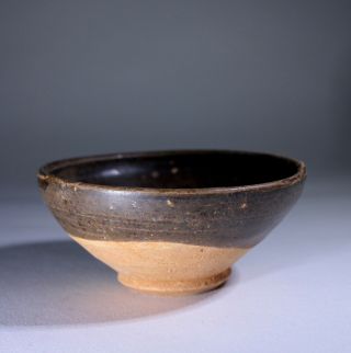 Antique Chinese Brown Glazed Jizhou Tea Bowl - Song Dynasty