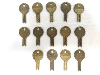 14 Mills Novelty Keys Bell Lock Antique Slot Machine Trade Stimulator