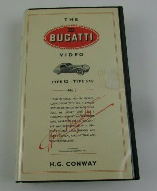The Bugatti Video Type 52 - 57g No.  2 Vhs (y - 2)