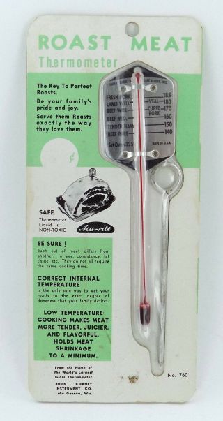 Vintage Old Stock Roast Meat Thermometer From The 70s